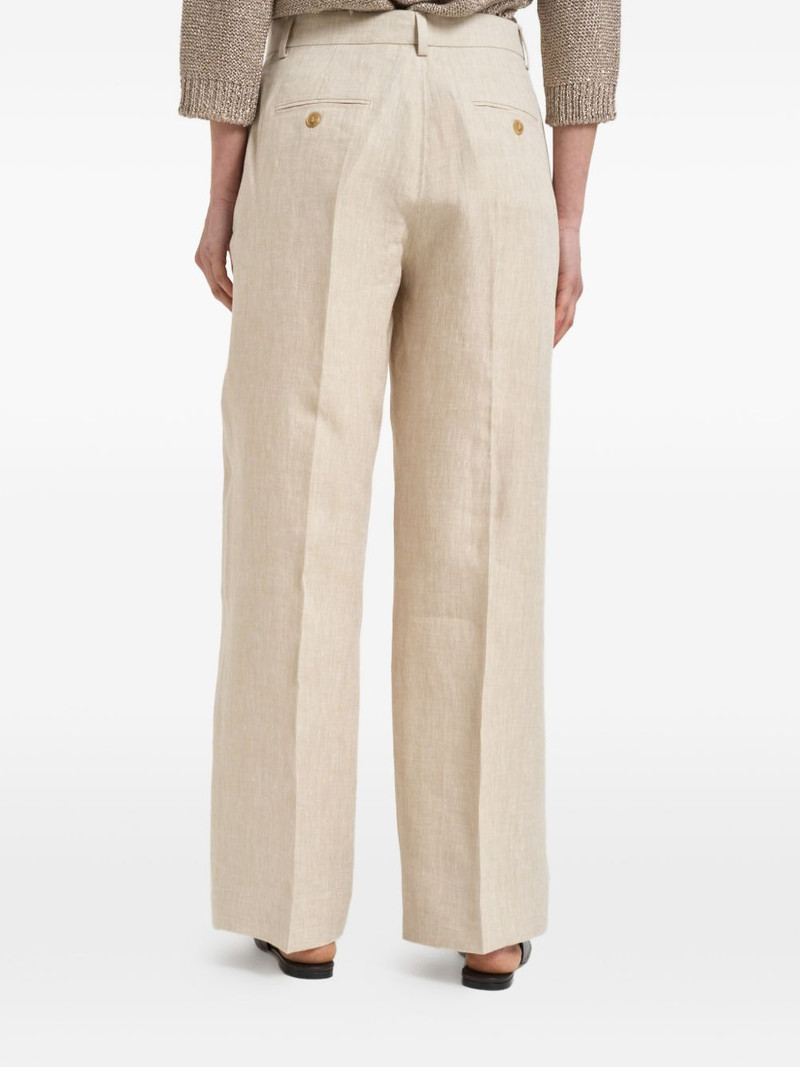 pressed-crease wide-leg trousers 3
