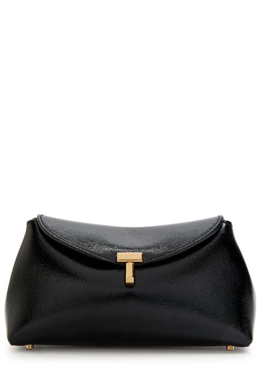 Toteme T-lock Mini Patent Leather Clutch - 1