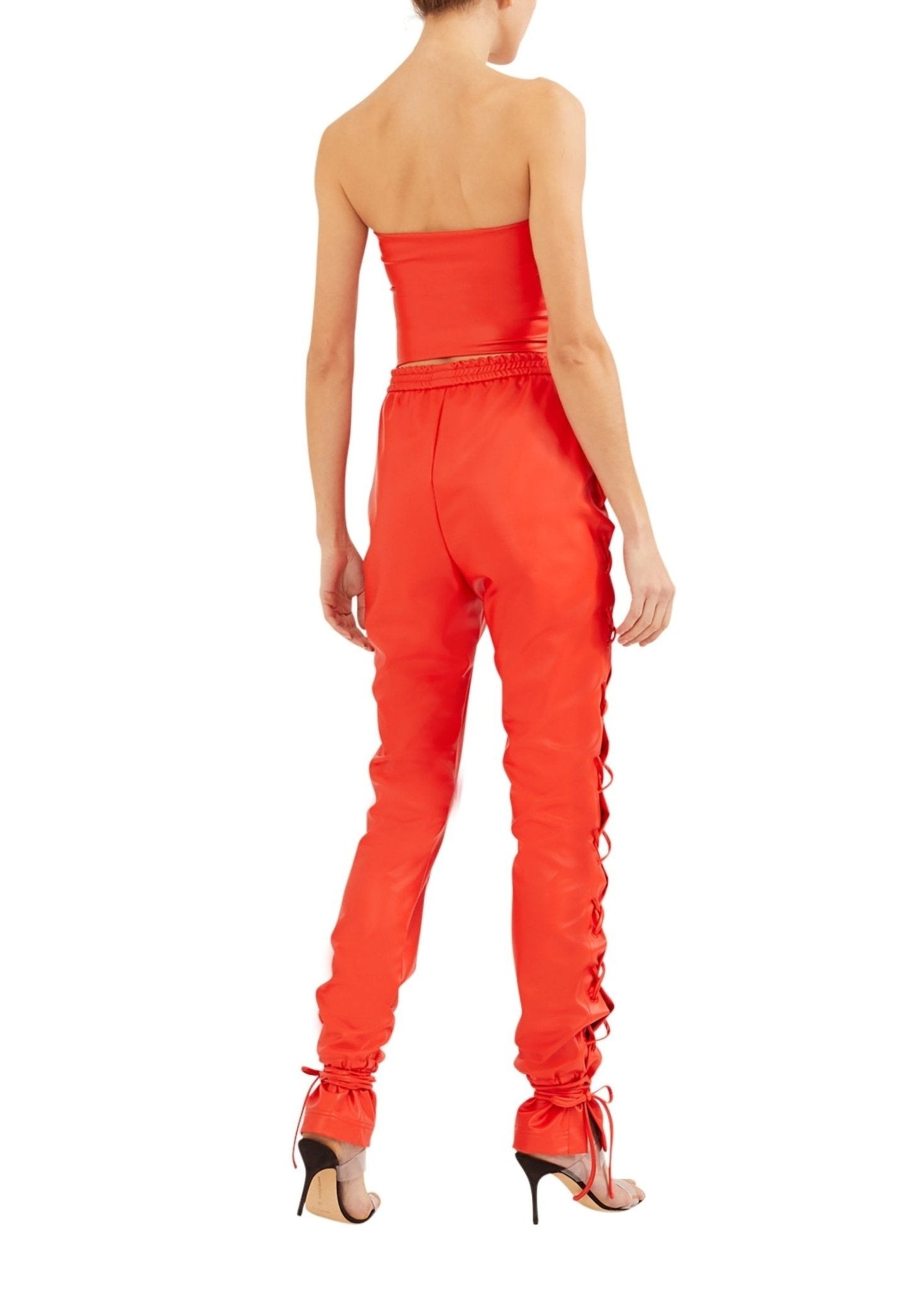 Faux Leather Tube Top - 4