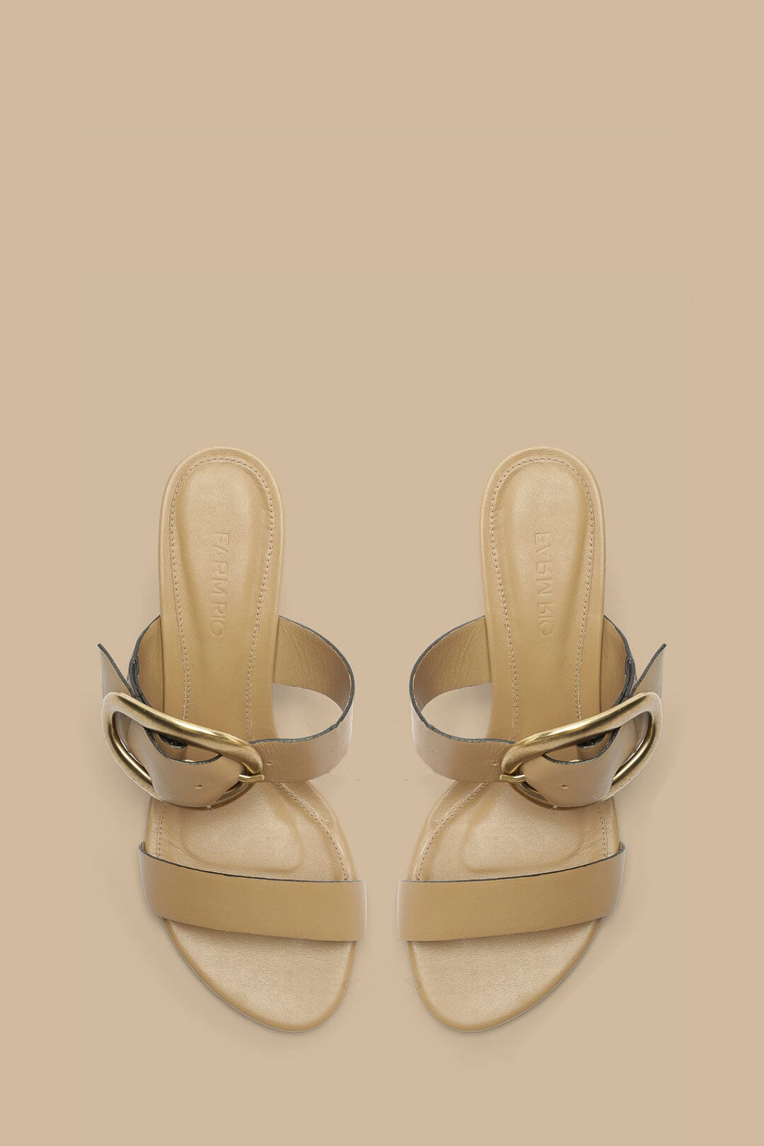 Mocha Buckle Wedge Sandal - 3