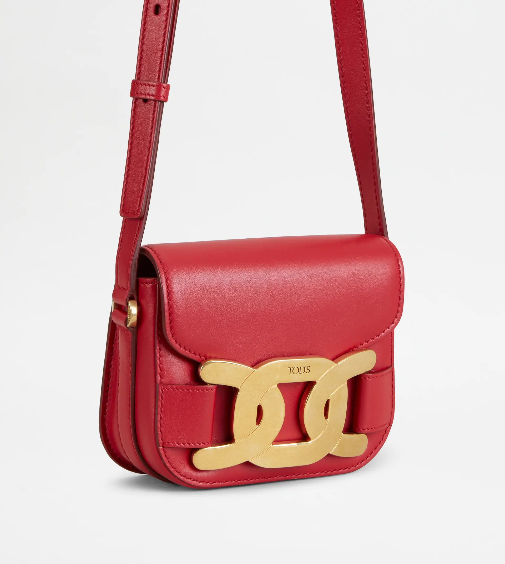 SHOULDER BAG IN LEATHER MINI - RED - 2