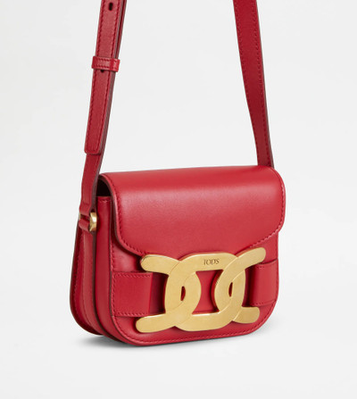 Tod's SHOULDER BAG IN LEATHER MINI - RED outlook