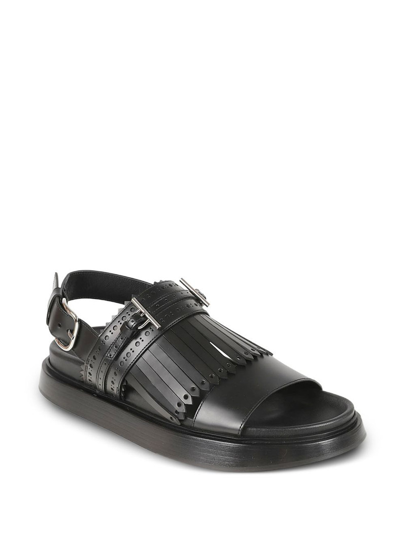 Alexander McQueen perforated leather sandals outlook
