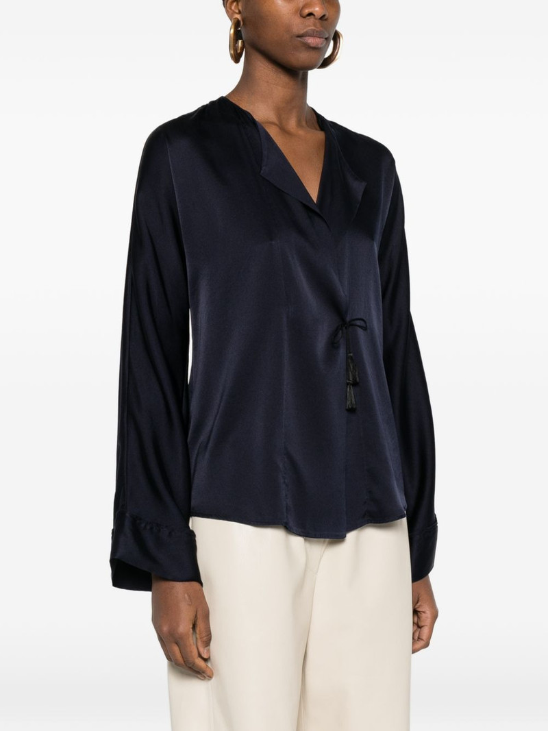 tassel V-neck top 3