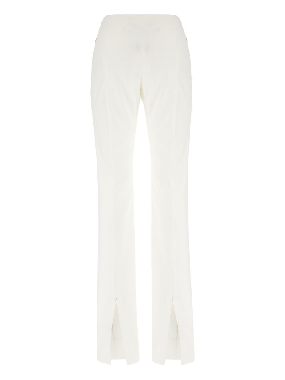 slim-cut cotton trousers - 2