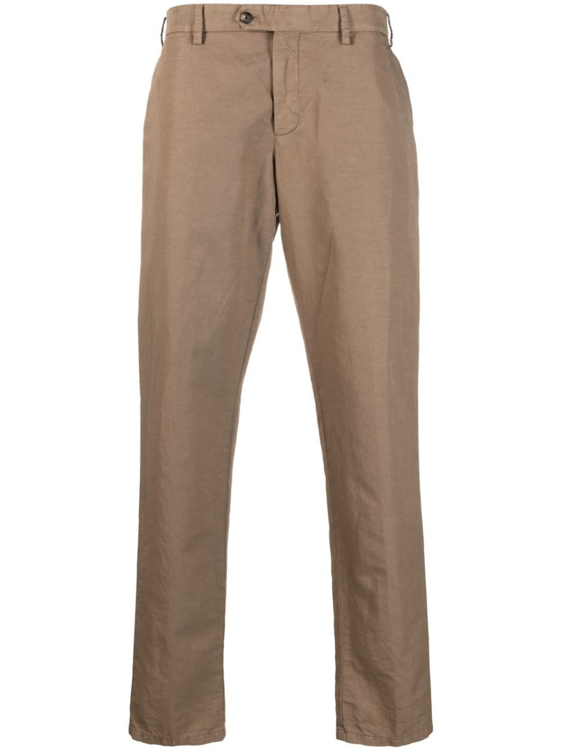 straight-leg linen trousers 1