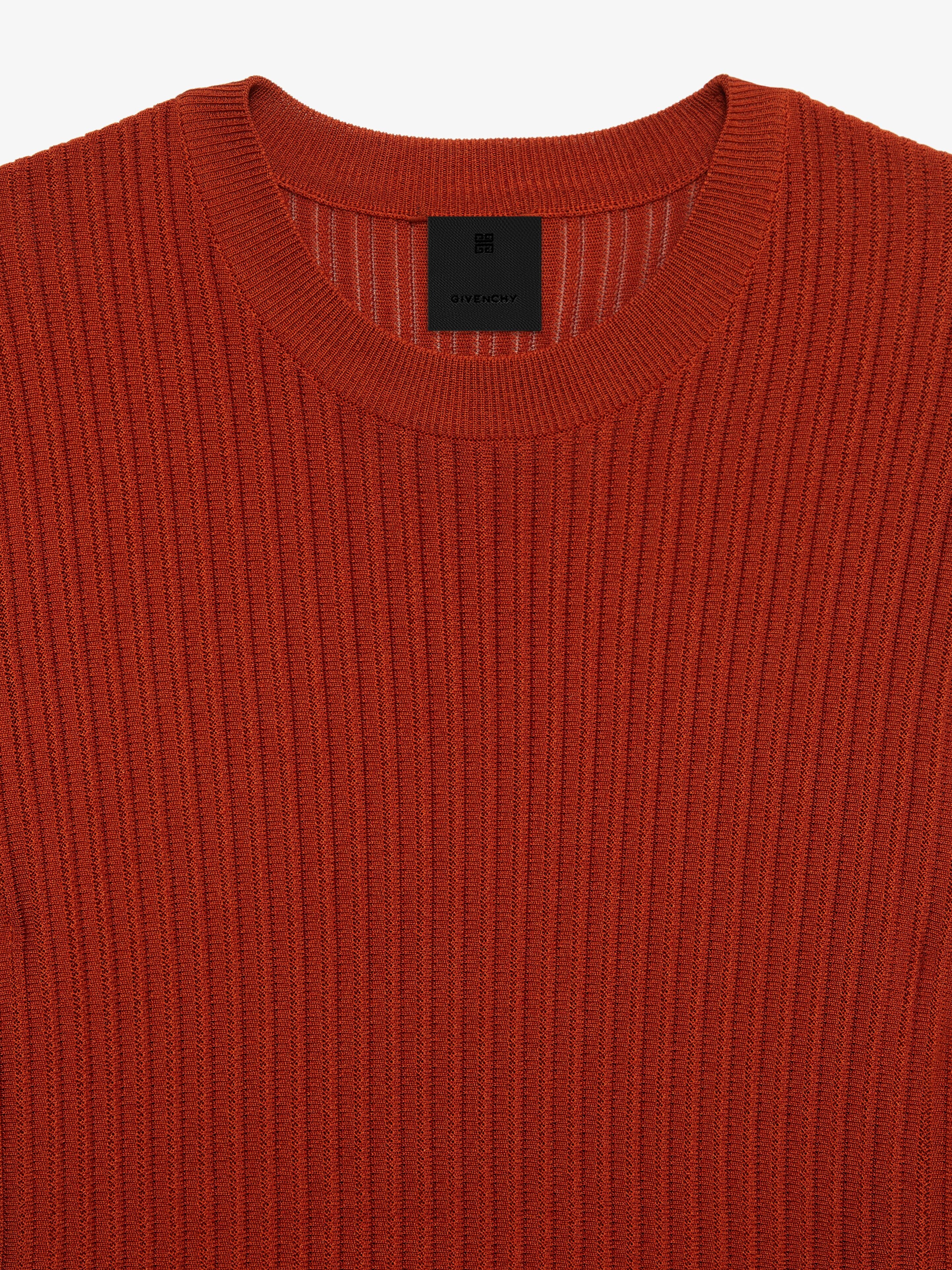 SWEATER IN RIBBED VISCOSE KNIT - 5