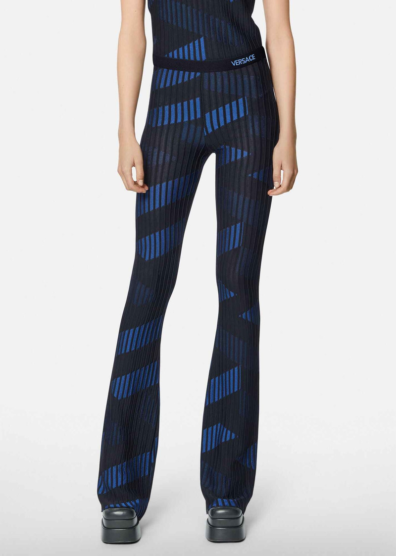 VERSACE La Greca Ottoman Jacquard Pants outlook