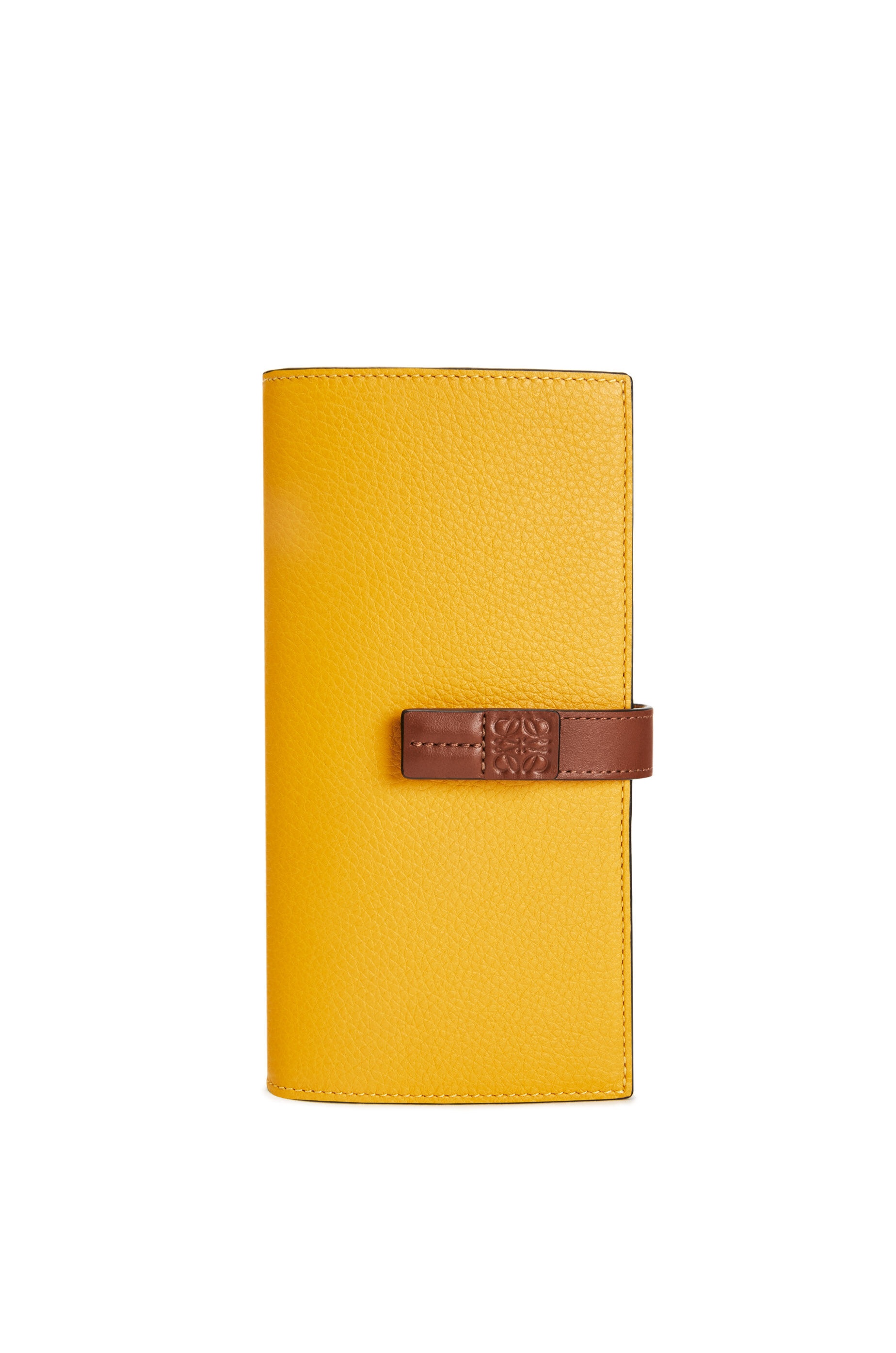 Large vertical wallet in soft grained calfskin - 1