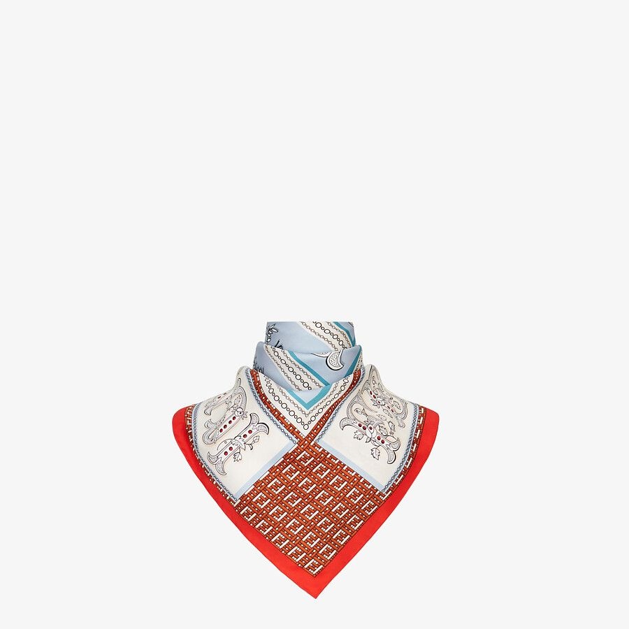 Light blue silk foulard - 2