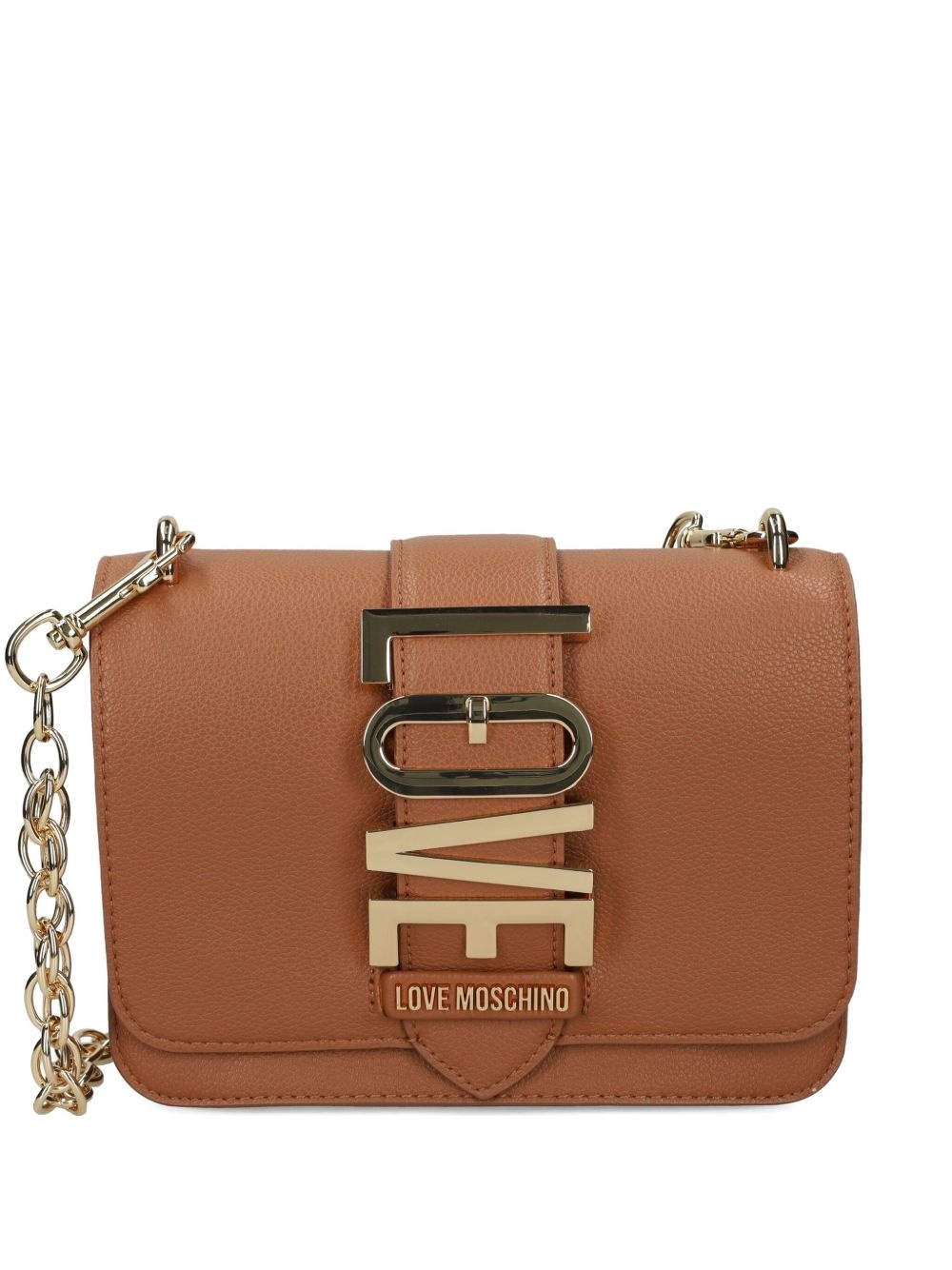 logo-lettering shoulder bag - 1
