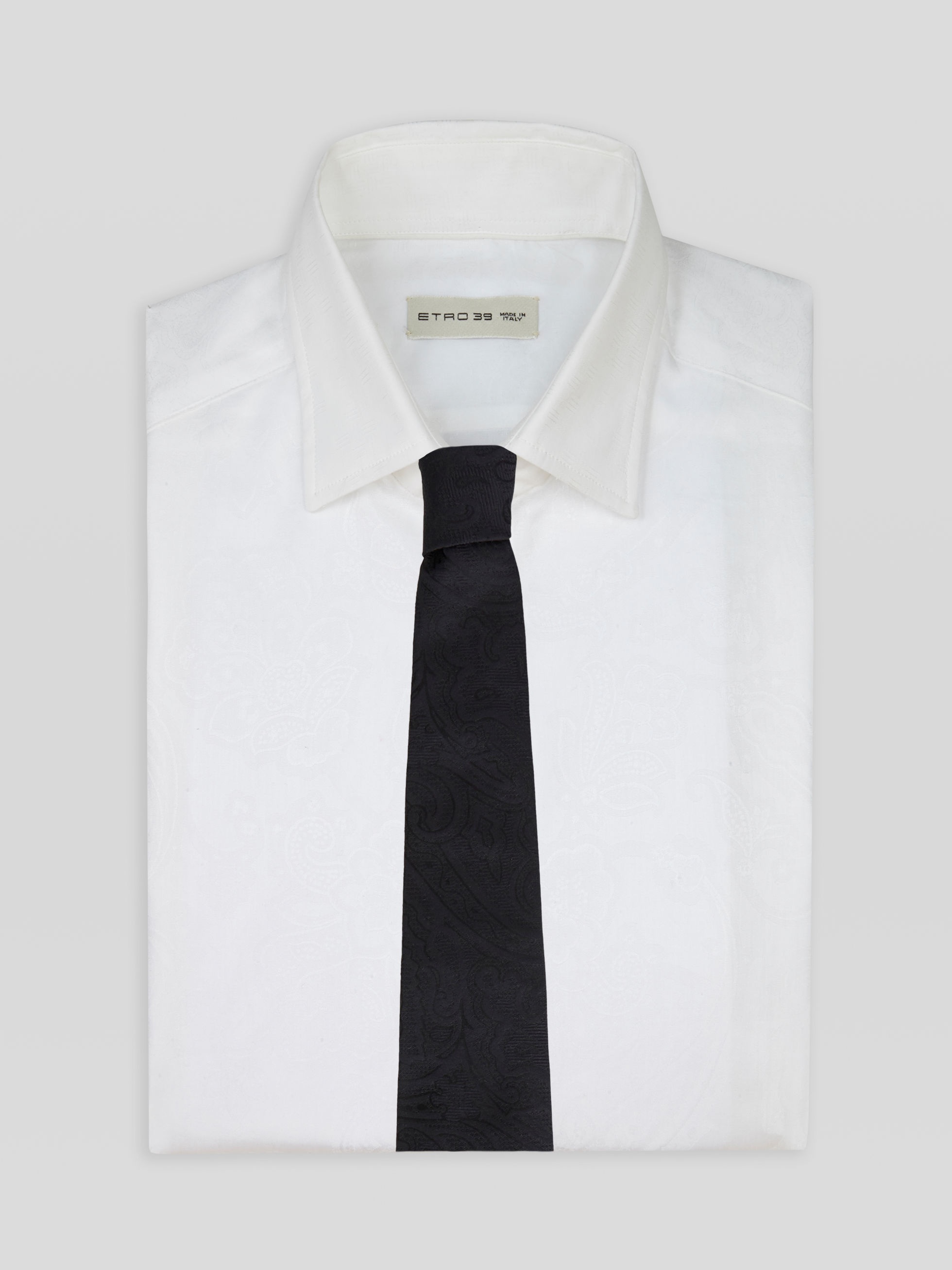 JACQUARD PAISLEY SILK TIE - 2