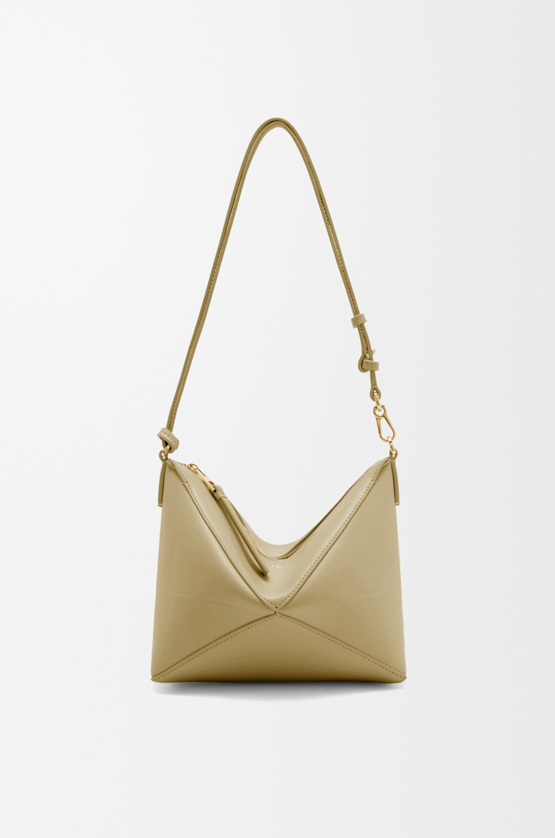 Puzzle Fold pouch in shiny nappa calfskin 1