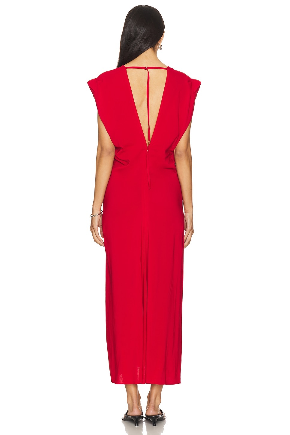 Plunge Drape Dress - 3