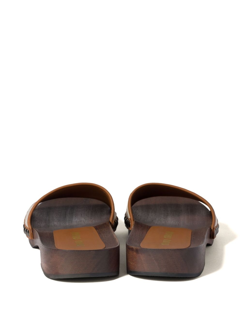logo-embossed sandals - 3
