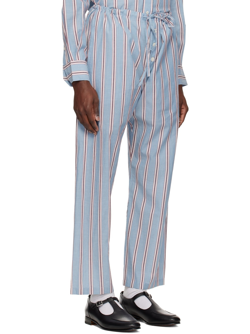 Blue Regatta Stripe Pyjama Pants - 2