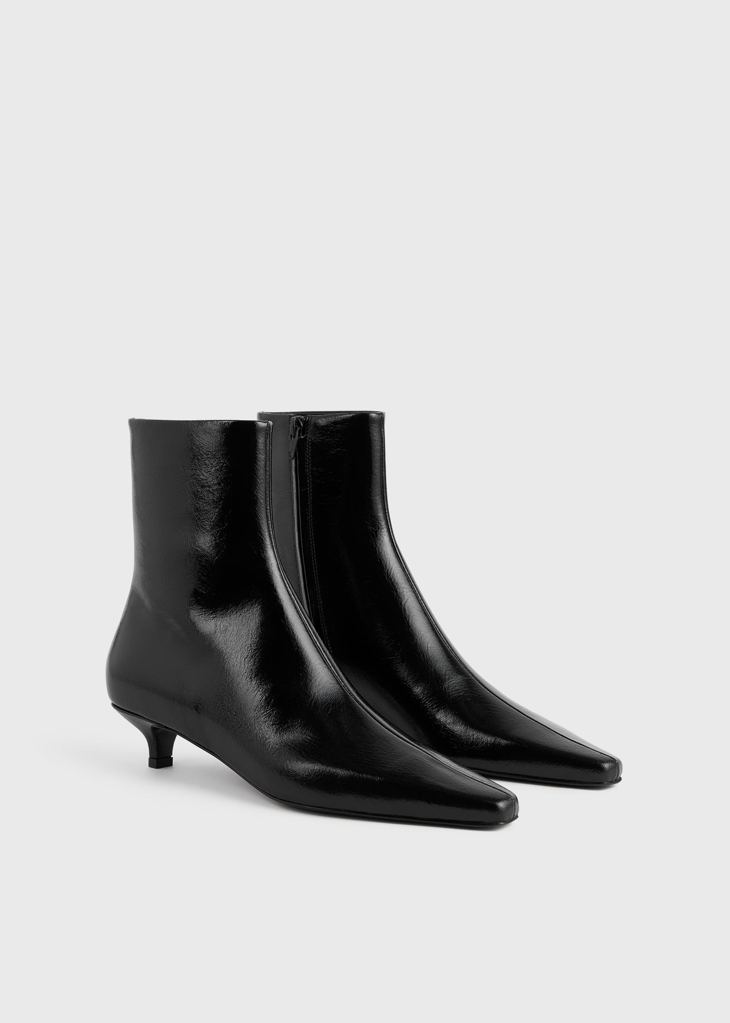 Slim naplack ankle boots black - 7