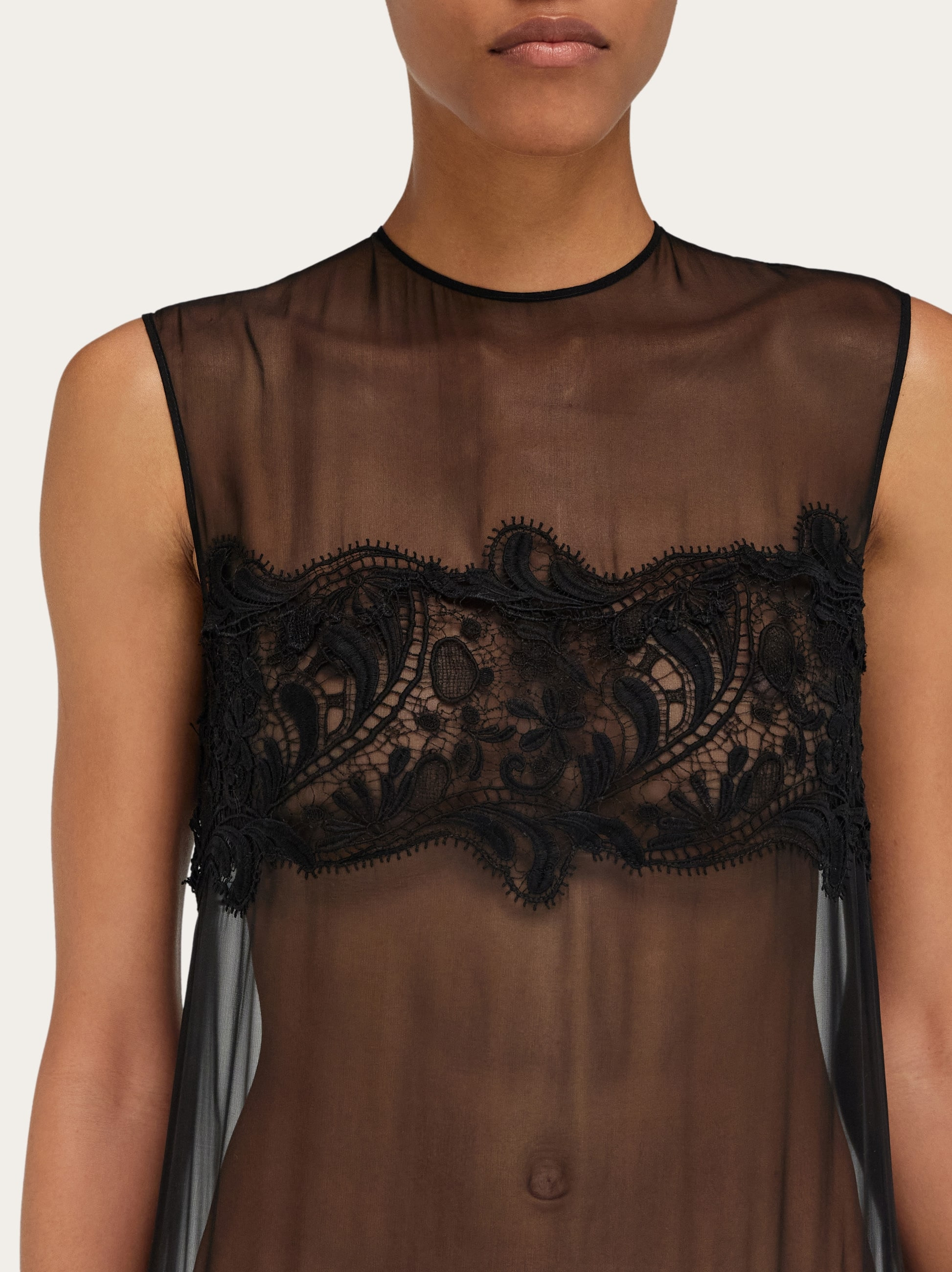 Shift dress with inlay details - 5