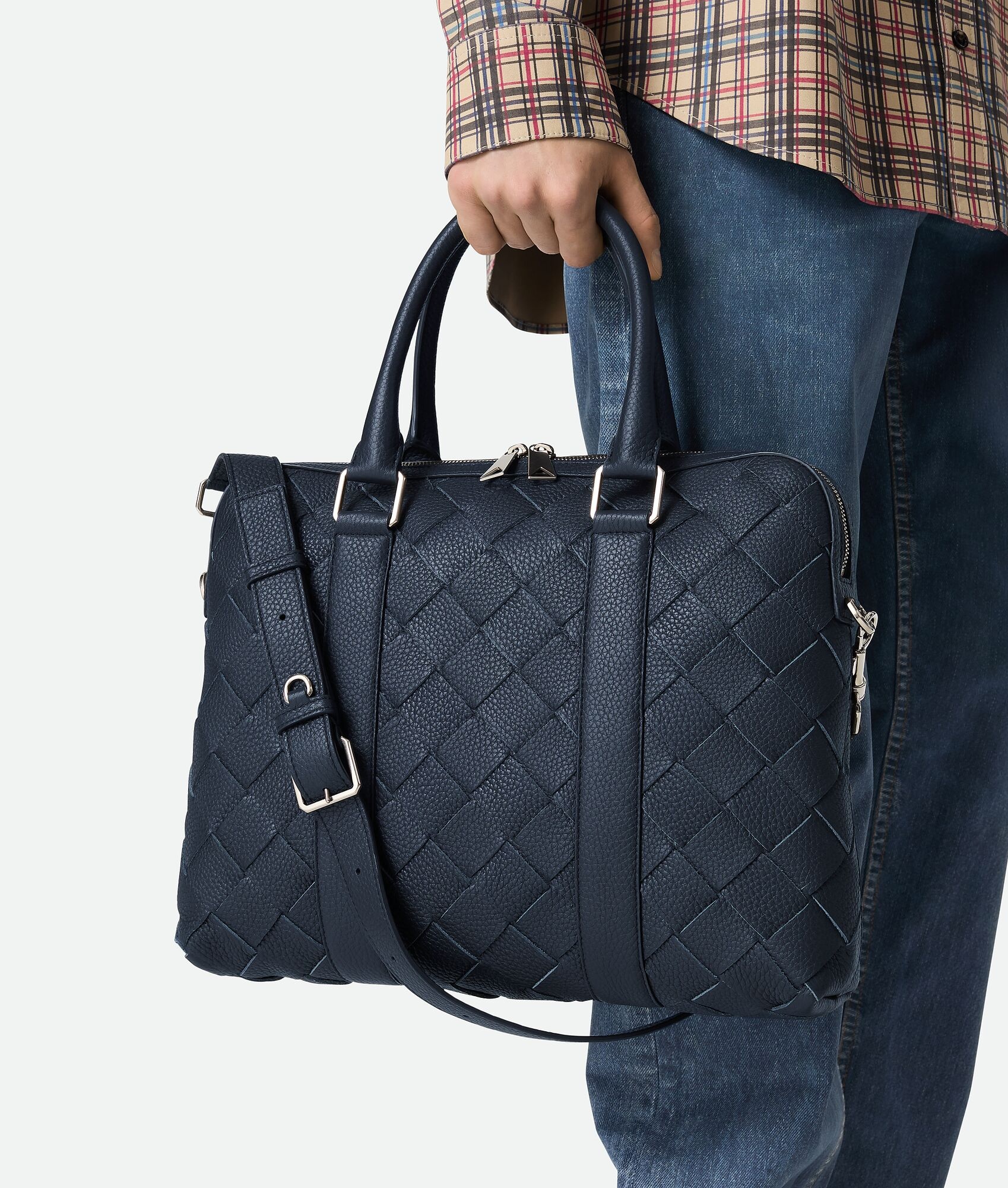 Slim Intrecciato Briefcase - 2