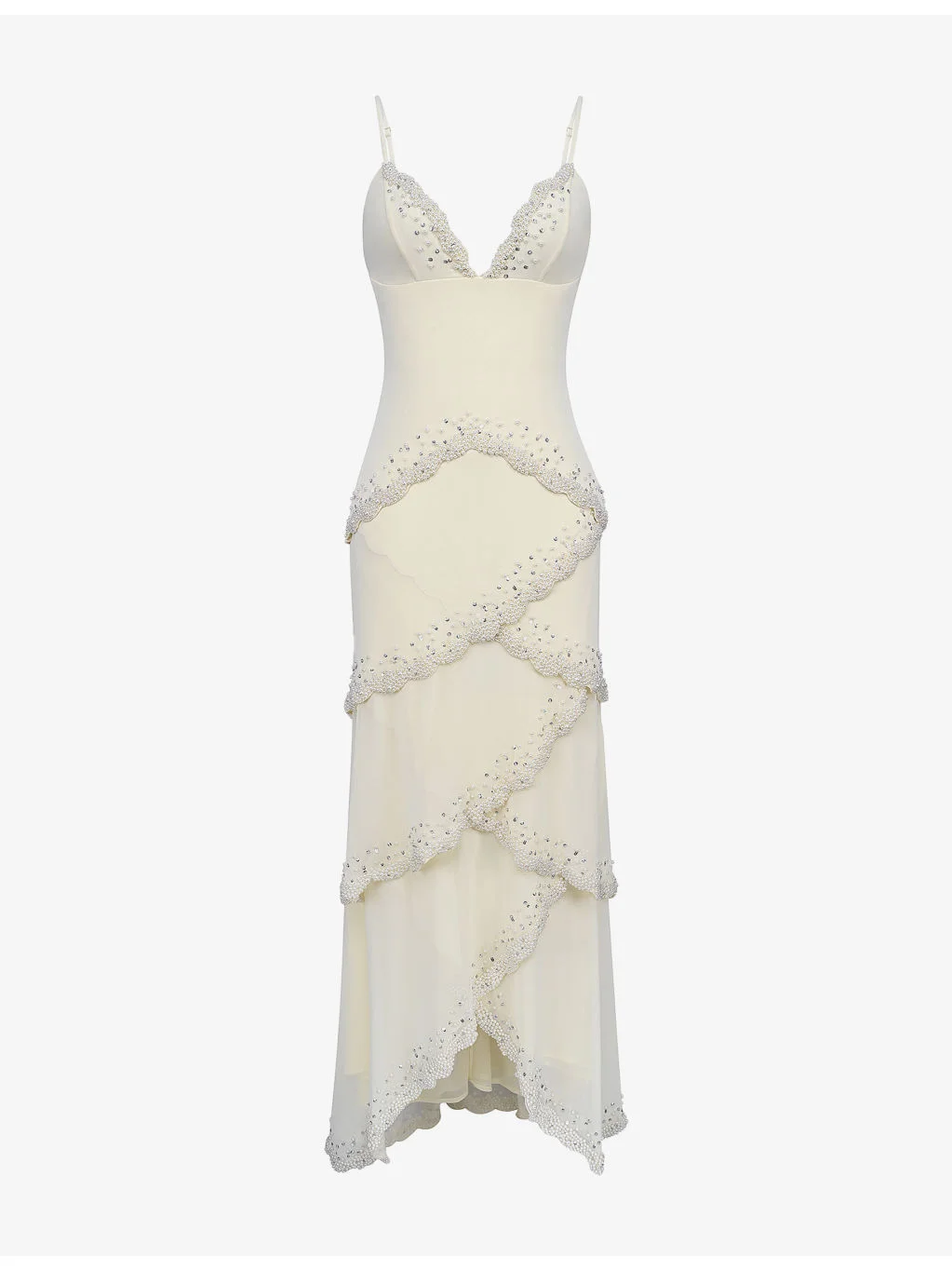 Sorelle Bead-Embellished Georgette Maxi Dress - 1