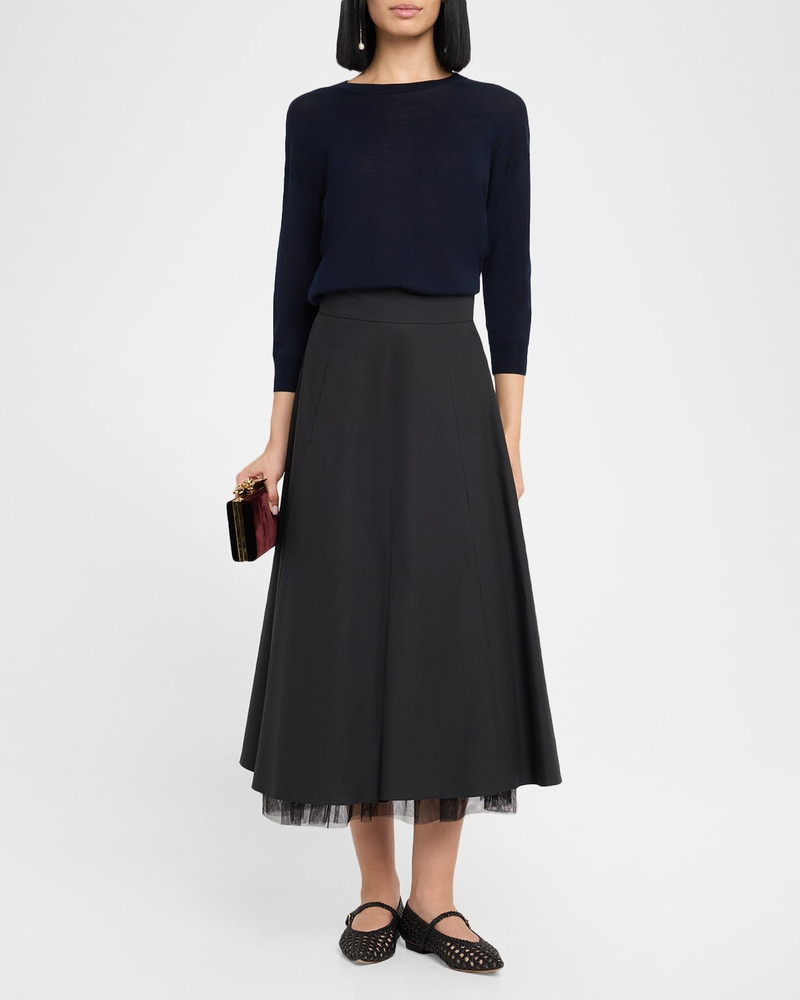 DOROTHEE SCHUMACHER Refined Essentials Cutout Bow-Back Pullover outlook