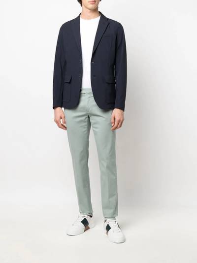 Herno single-breasted fitted blazer outlook