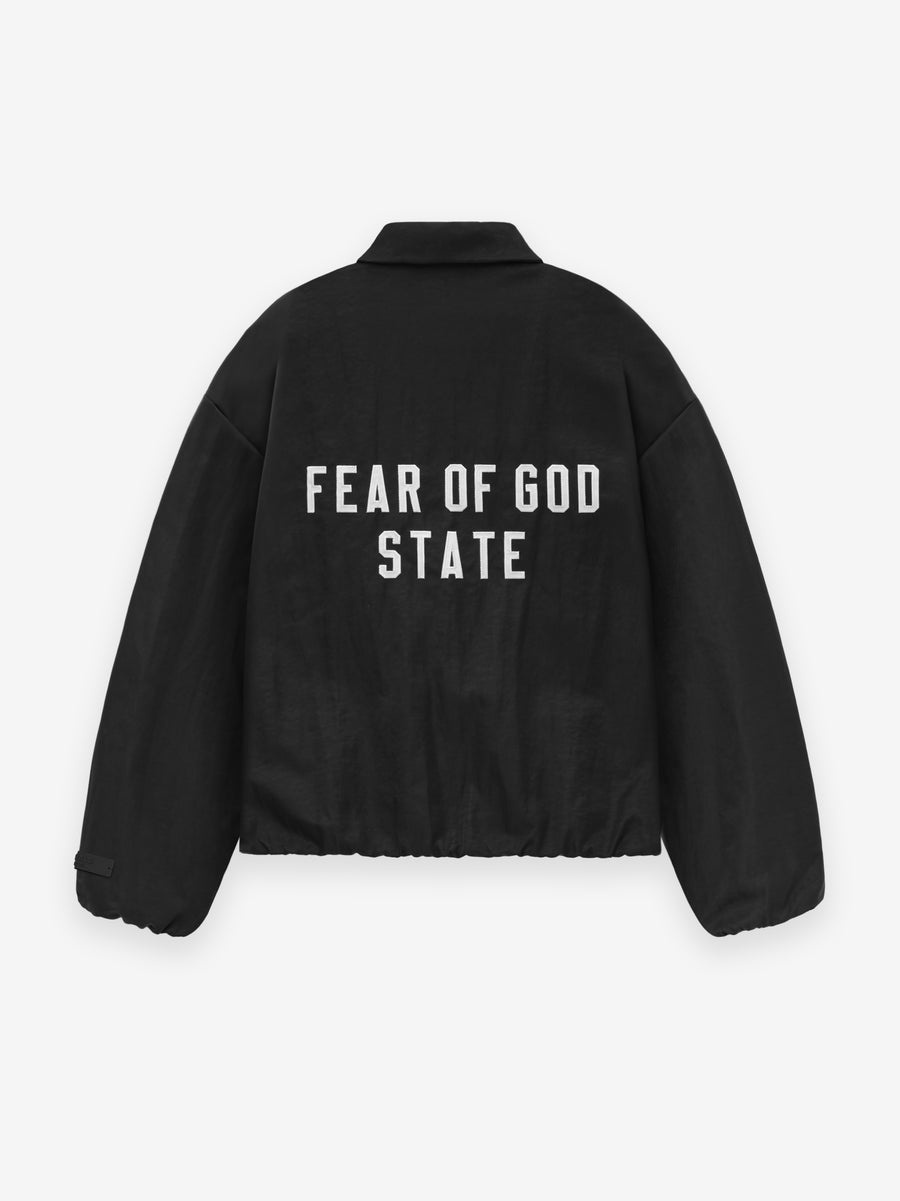 Textured Nylon Coaches Jacket - 2