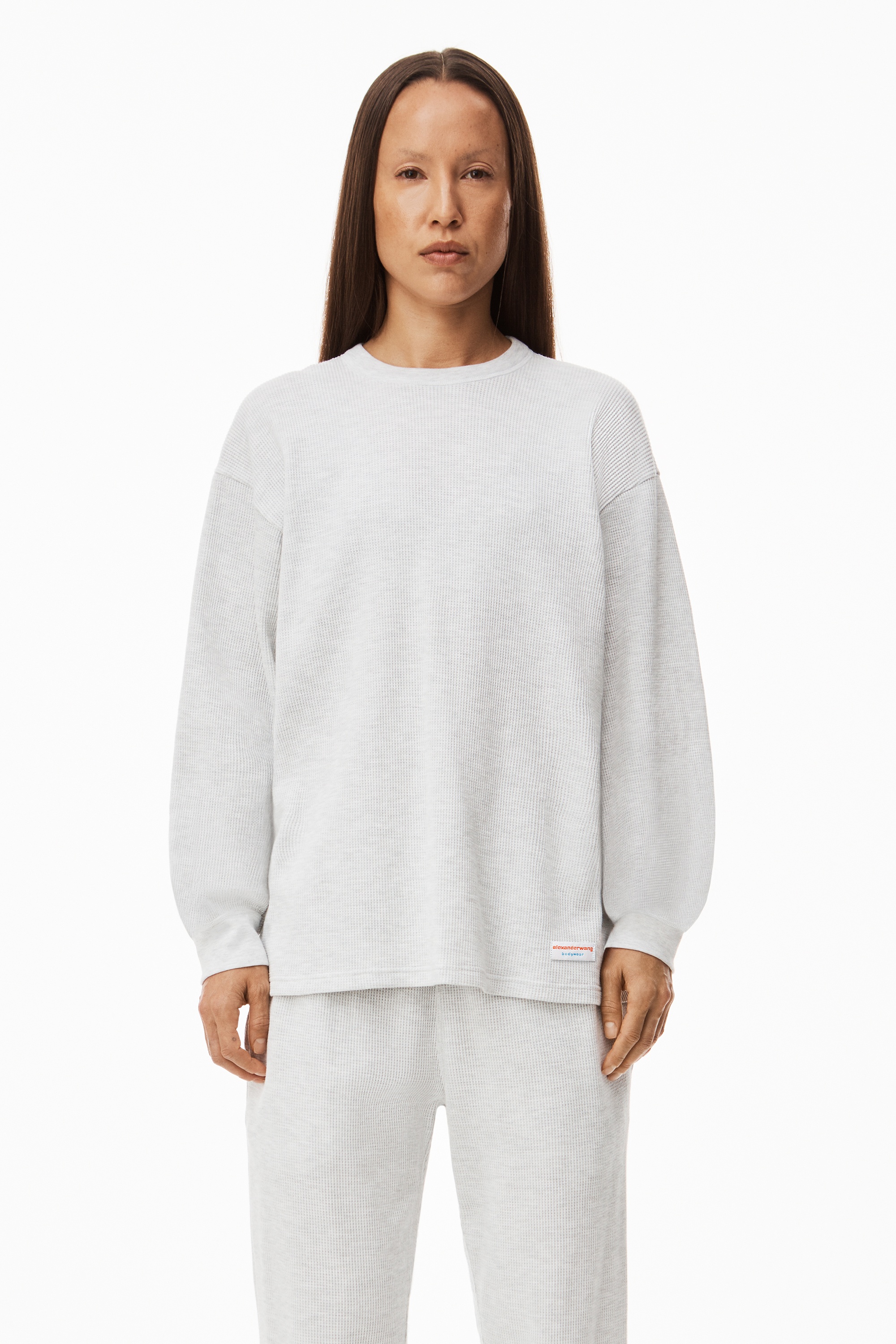 UNISEX LONG SLEEVE IN COTTON WAFFLE THERMAL - 2