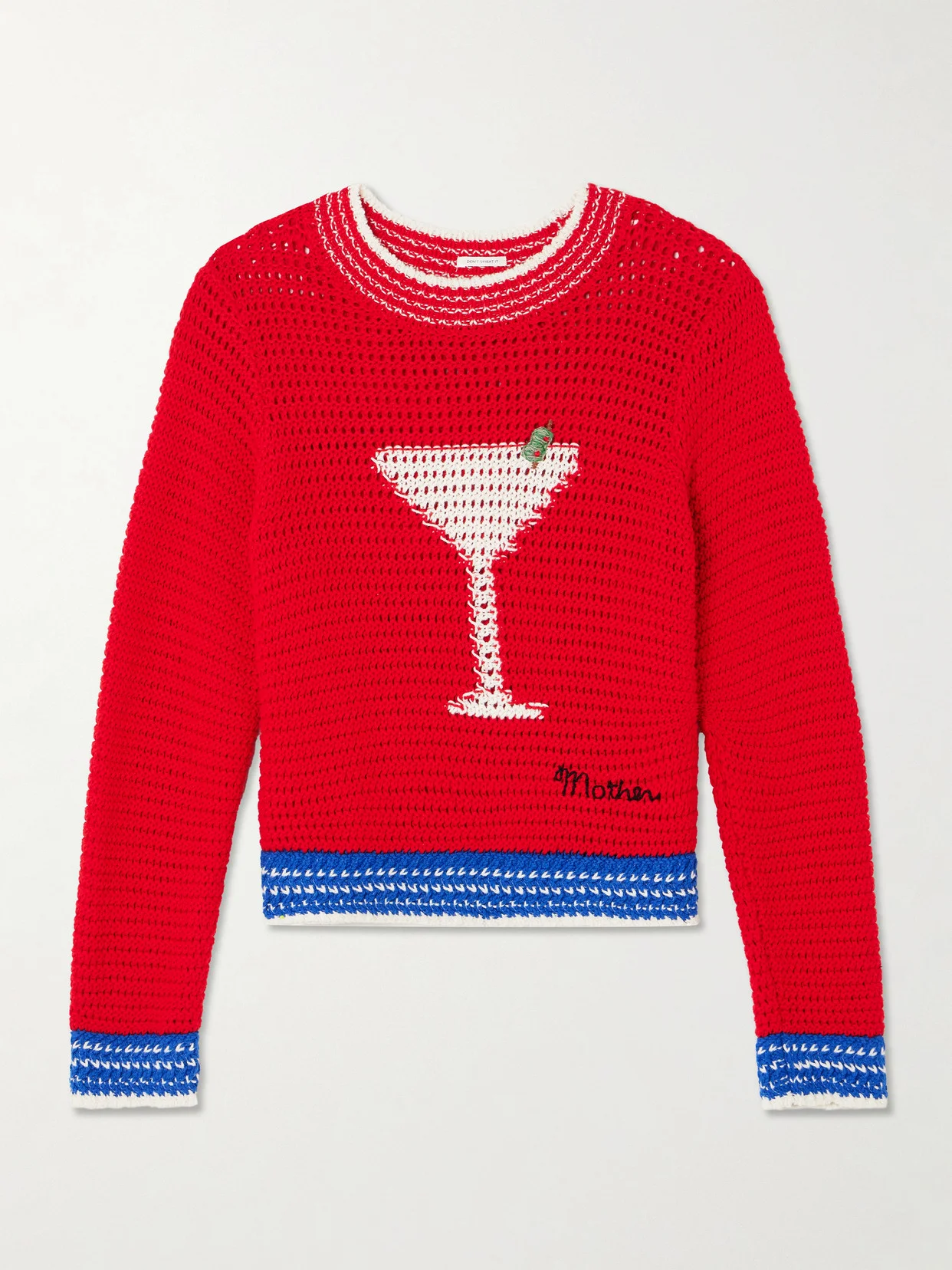 Open-knit Cotton Sweater - 1