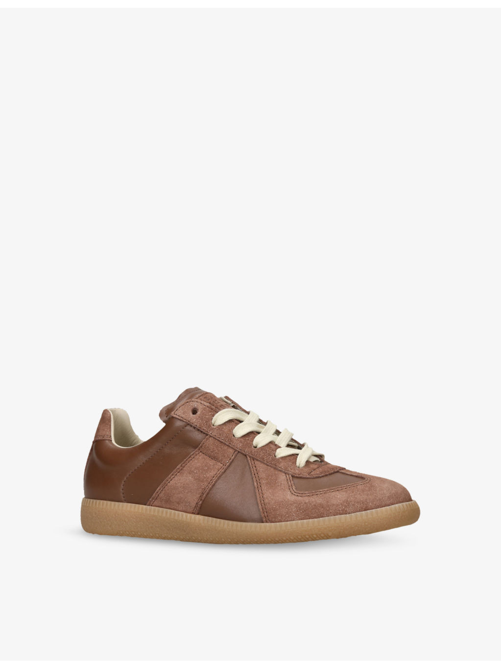 Replica Panelled Leather Trainers - 3