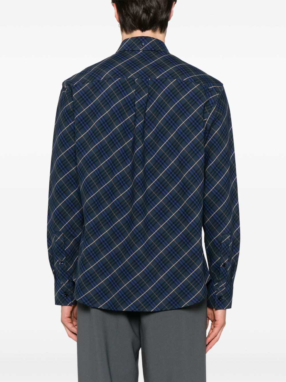 checked shirt jacket - 4