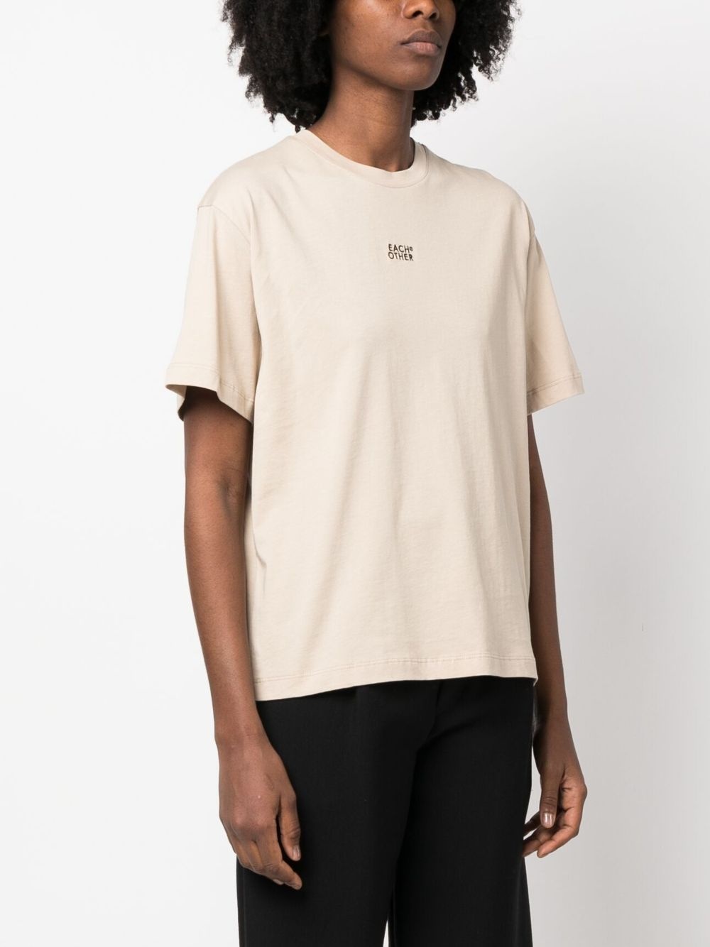 logo-print crew-neck T-shirt - 4