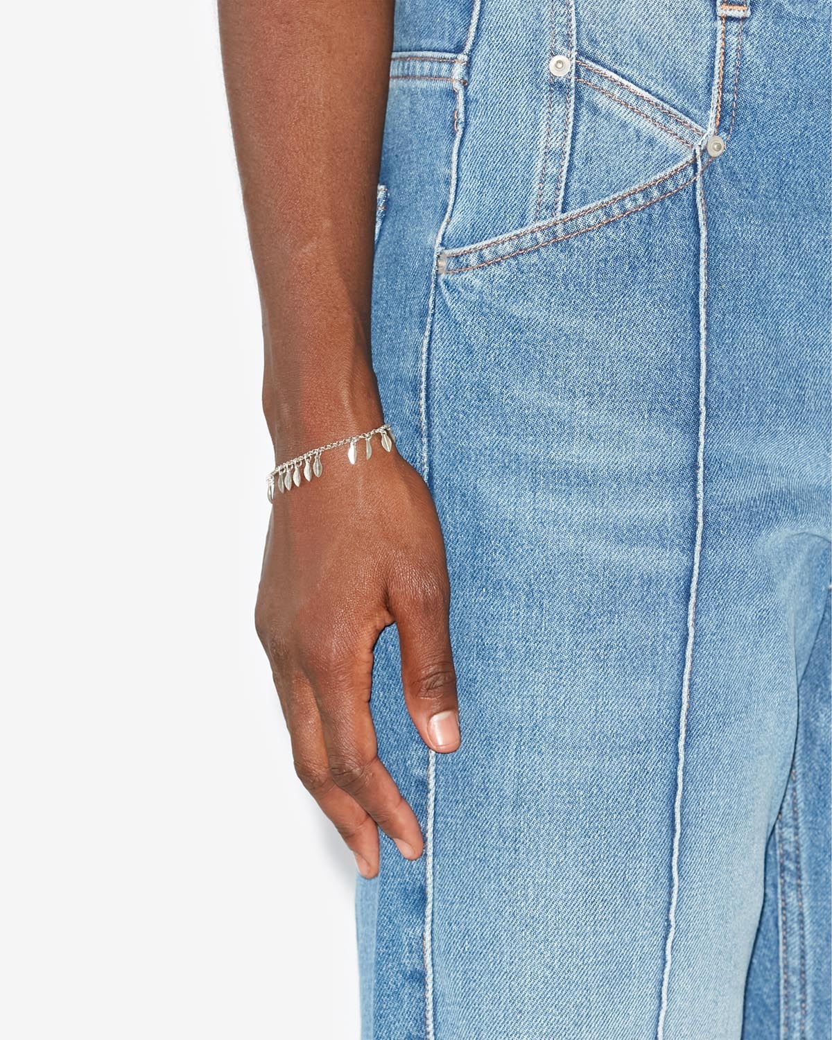 METAL SHINY LEAF BRACELET - 3