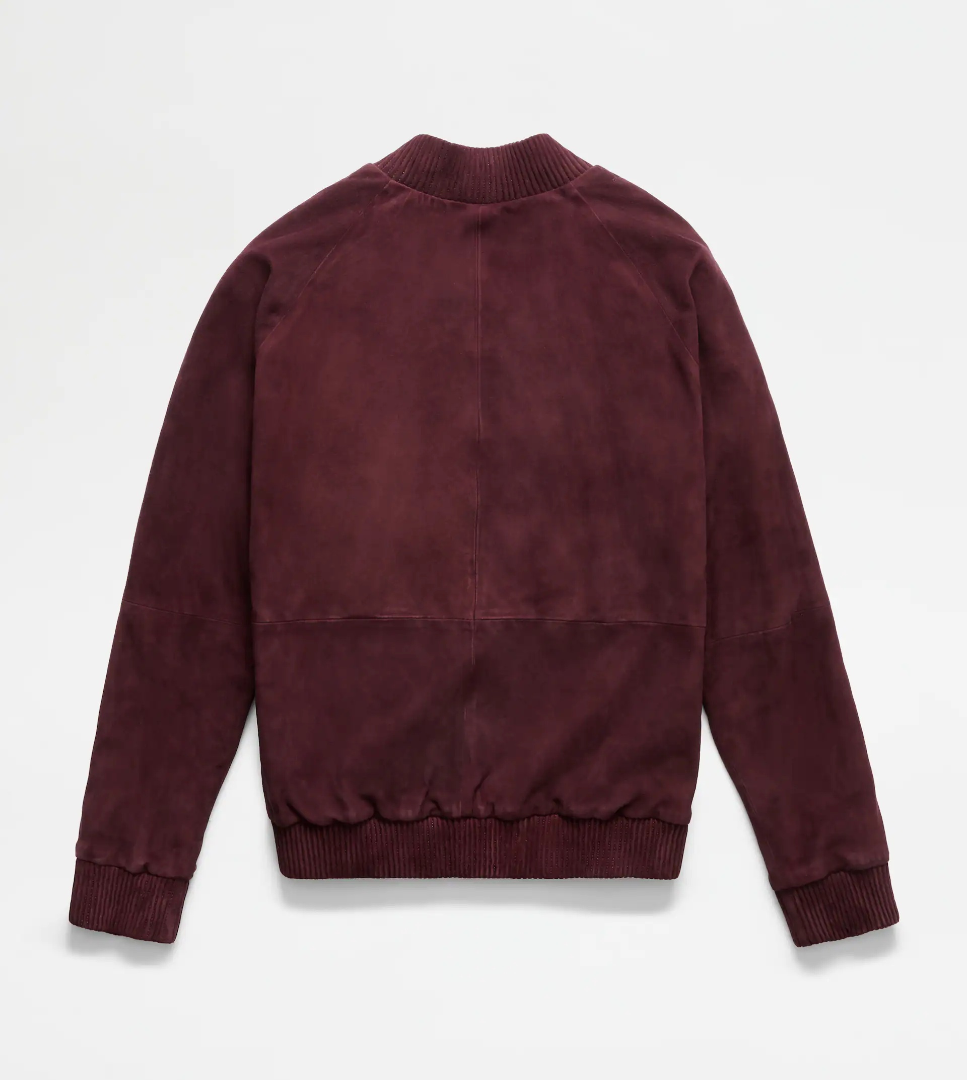 TRACKSUIT JACKET IN SUEDE - BURGUNDY - 8