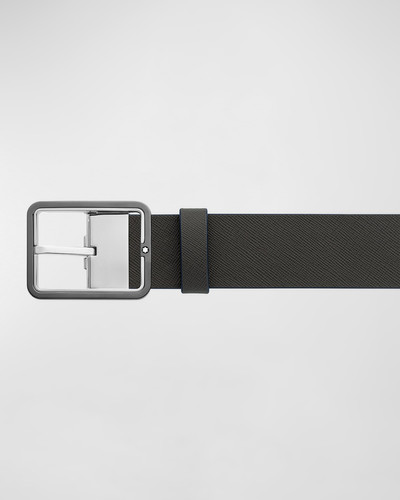 Montblanc Men's Rectangle-Buckle Reversible Leather Belt, 35mm outlook