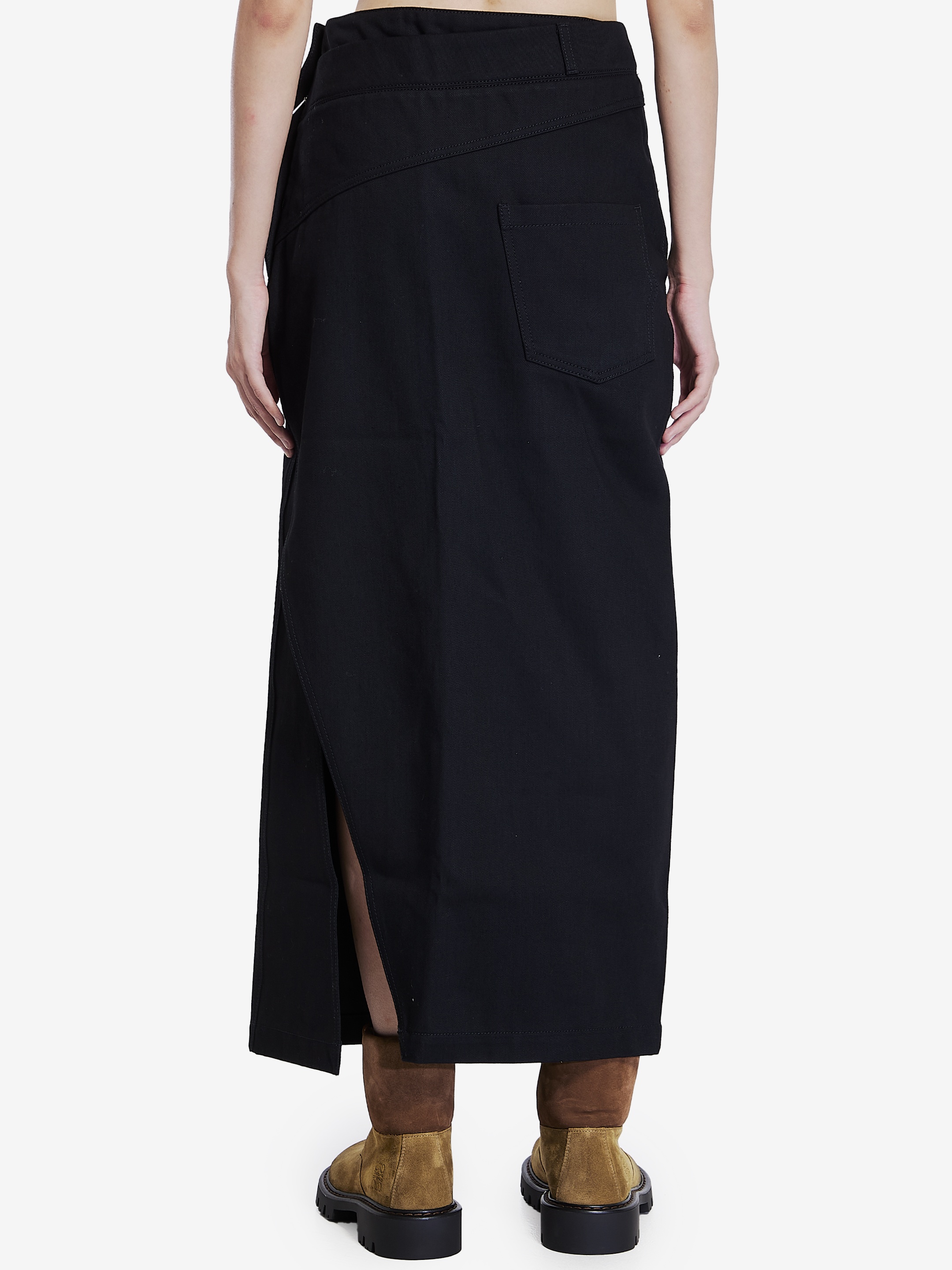 Deconstructed skirt in denim - 3