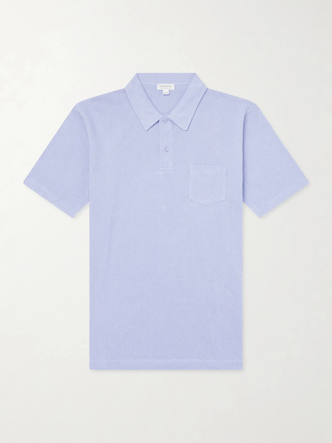 Riviera Cotton-Mesh Polo Shirt - 1