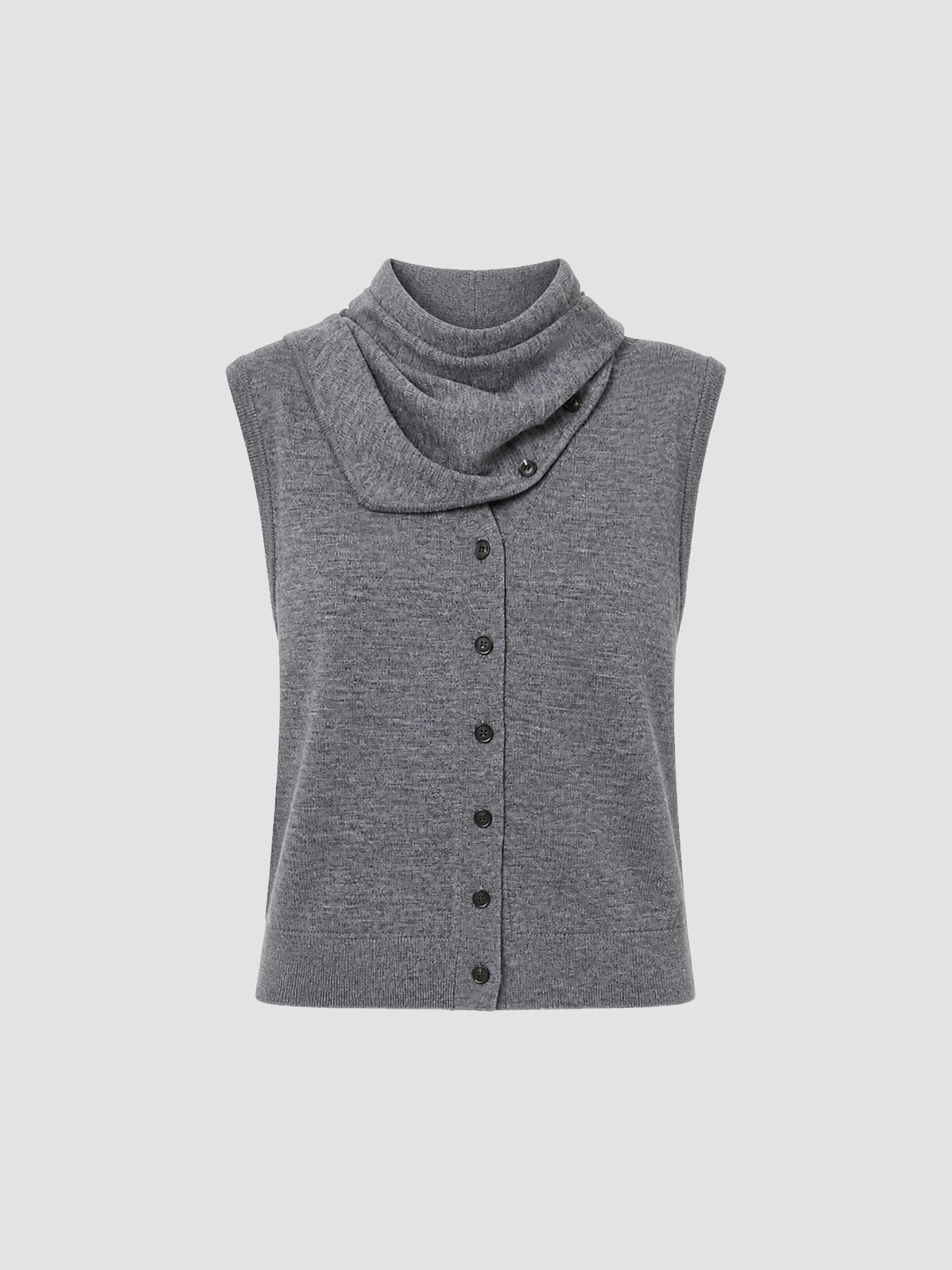Women's Willa Superfine Merino Wool Cardigan - Charcoal - 1