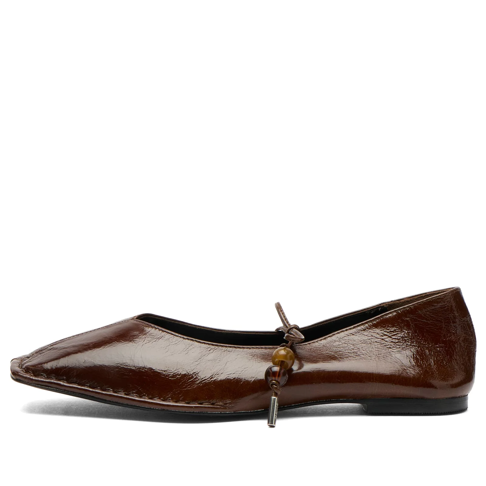 ALOHAS Sway Beads Leather Ballet Flats - 1
