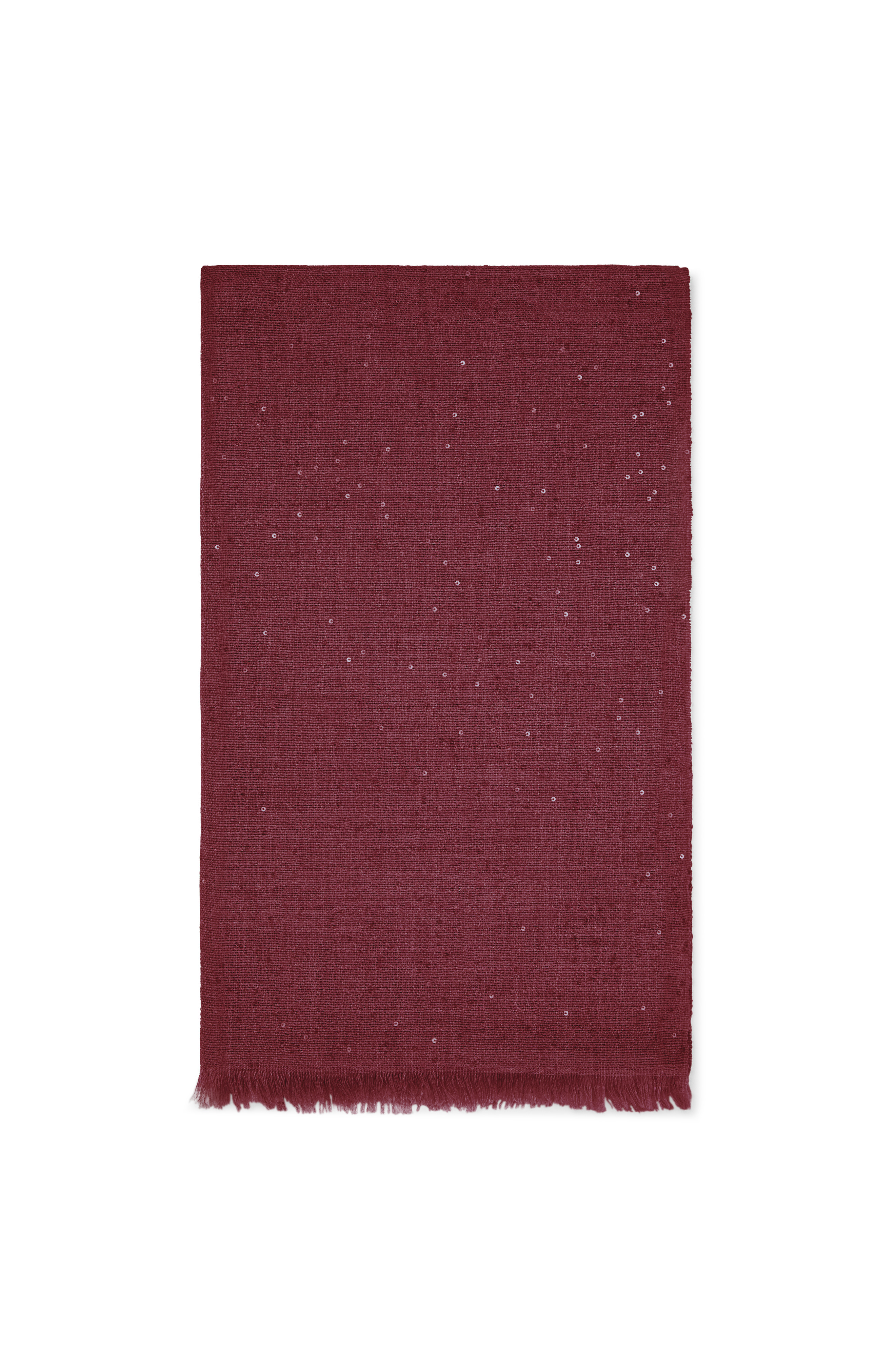 Brunello Cucinelli Cashmere and silk Diamond yarn scarf in Amaranth at Nordstrom - 1