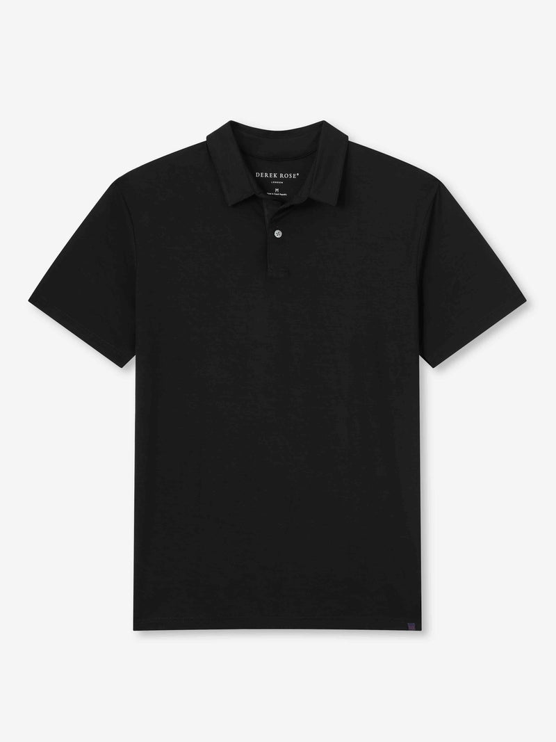 Men's Polo Shirt Basel Micro Modal Stretch Black - 1
