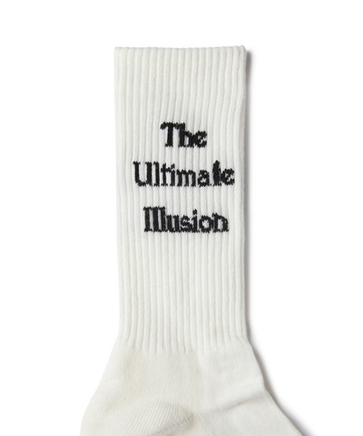 MSGM Cotton socks wtih "The Ultimate Illusion" statement outlook