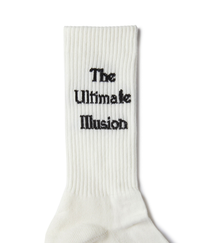 MSGM Cotton socks wtih "The Ultimate Illusion" statement outlook