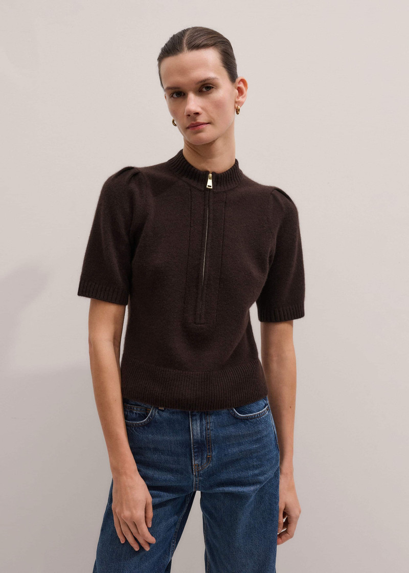 Pouf Sleeve Knit Tee 6