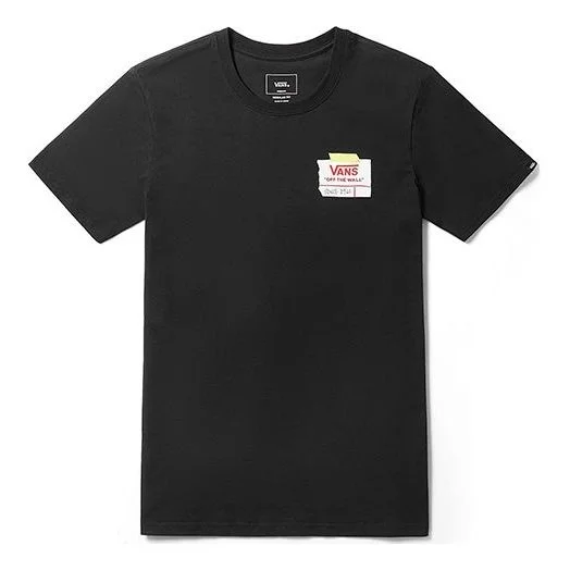 Vans Ap Diy Drop Short Sleeve Round Neck Couple Style Black VN0A3ZN5BLK - 1