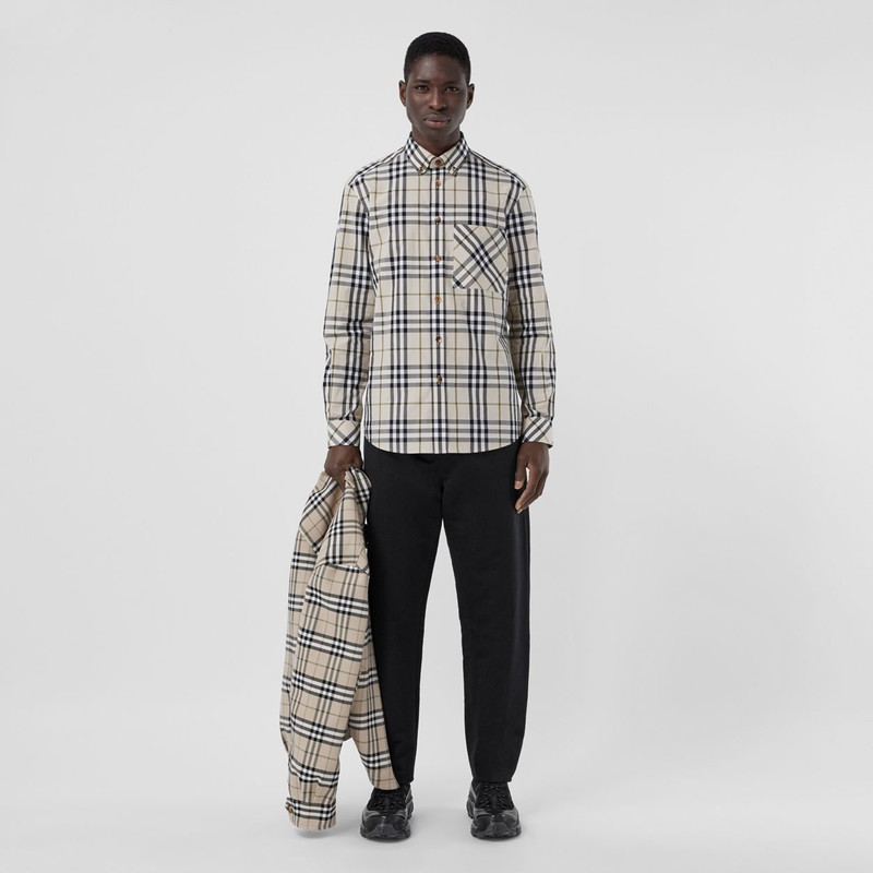 Burberry Check Cotton Poplin Shirt outlook