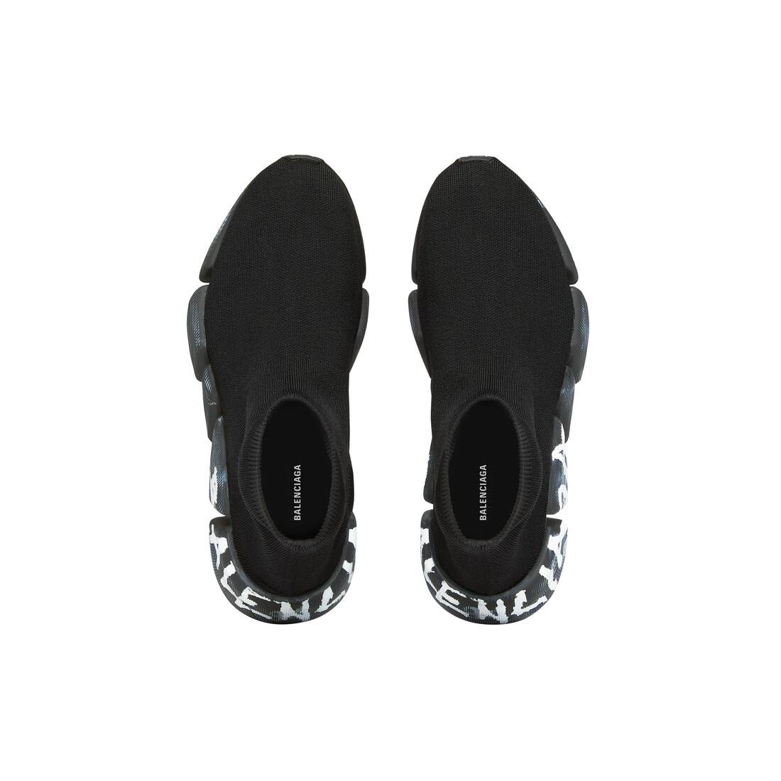 BALENCIAGA Men's Speed 2.0 Graffiti Recycled Knit Sneaker in