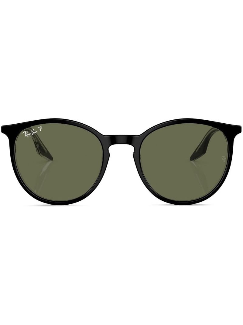 logo-lettering round-frame sunglasses 1