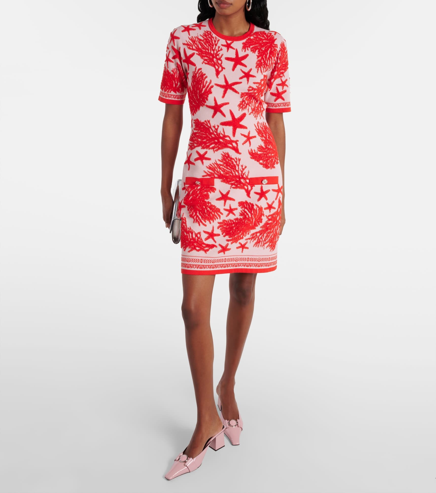 Barocco Sea jacquard minidress - 2