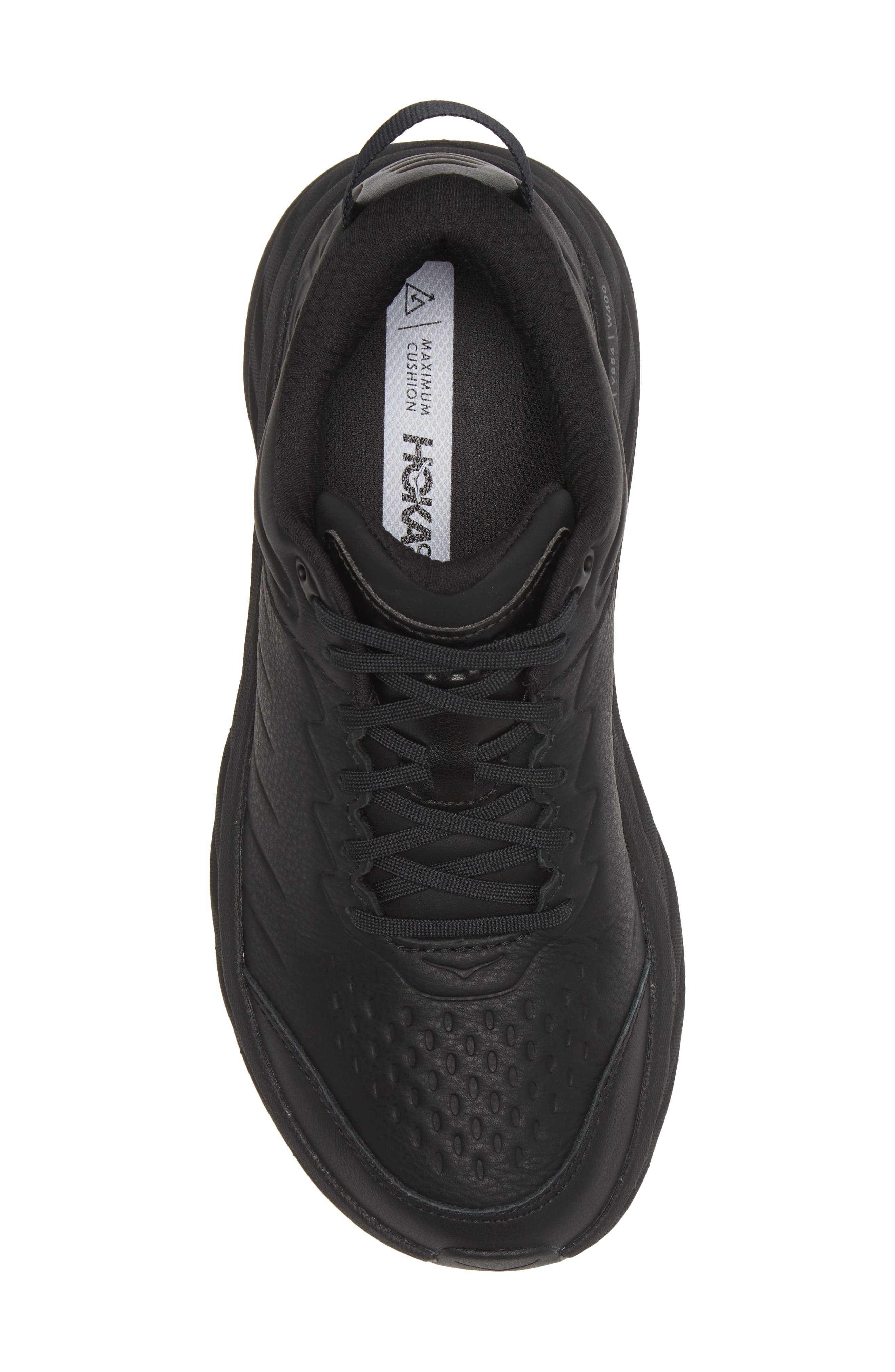 HOKA Bondi SR Water Resistant Sneaker in Black/Black at Nordstrom - 5